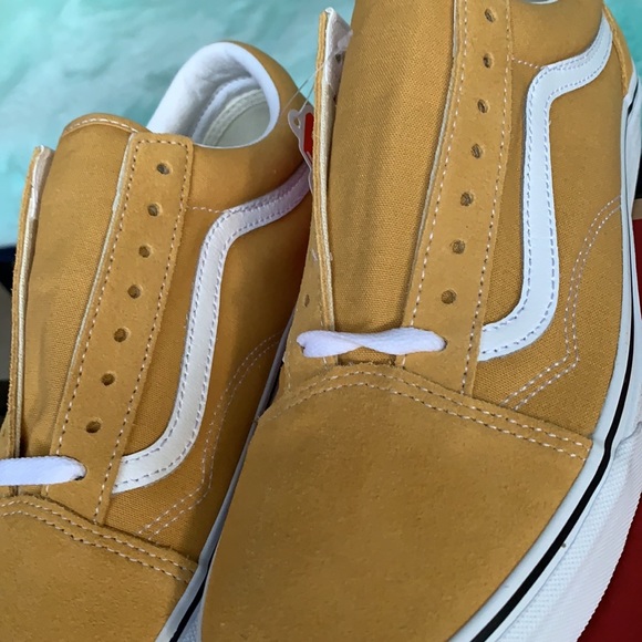 VANS OLD SKOOL OCHRE/TRUE WHITE MEN’S - Picture 15 of 16